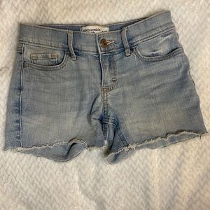 Abercrombie kids light blue Jean shorts